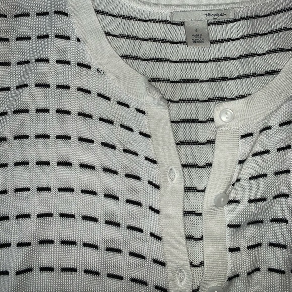 Halogen Black & White Striped Cardigan - Picture 2 of 4